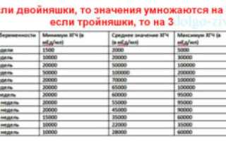 Результаты хгч при двойне